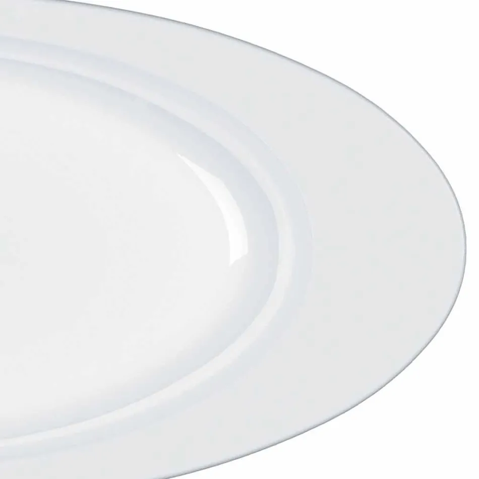 Modeli i Shërbimit Moderne të Porcelanit të Bardhë Moderne 2 Copë - Teleskop Viadurini