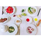 Modeli i Shërbimit Moderne të Porcelanit të Bardhë Moderne 2 Copë - Teleskop Viadurini