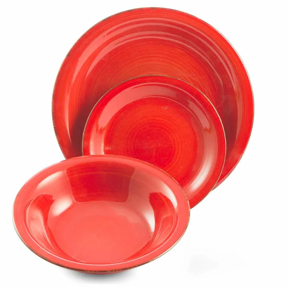 Takëm me pllaka me ngjyra 18 copë në gur prej guri modern - Abruzzo Viadurini