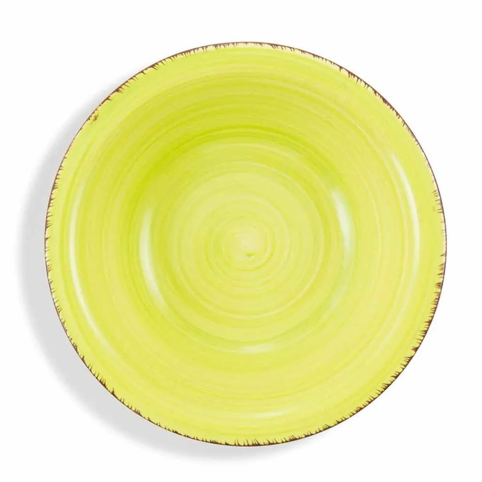 Takëm me pllaka me ngjyra 18 copë në gur prej guri modern - Abruzzo Viadurini