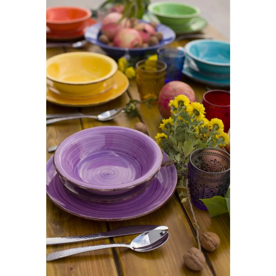 Takëm me pllaka me ngjyra 18 copë në gur prej guri modern - Abruzzo Viadurini