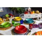 Takëm me pllaka me ngjyra 18 copë në gur prej guri modern - Abruzzo Viadurini