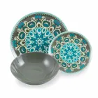 Set për sendet prej porcelani me ngjyra blu 18 copë - Eivissa Viadurini