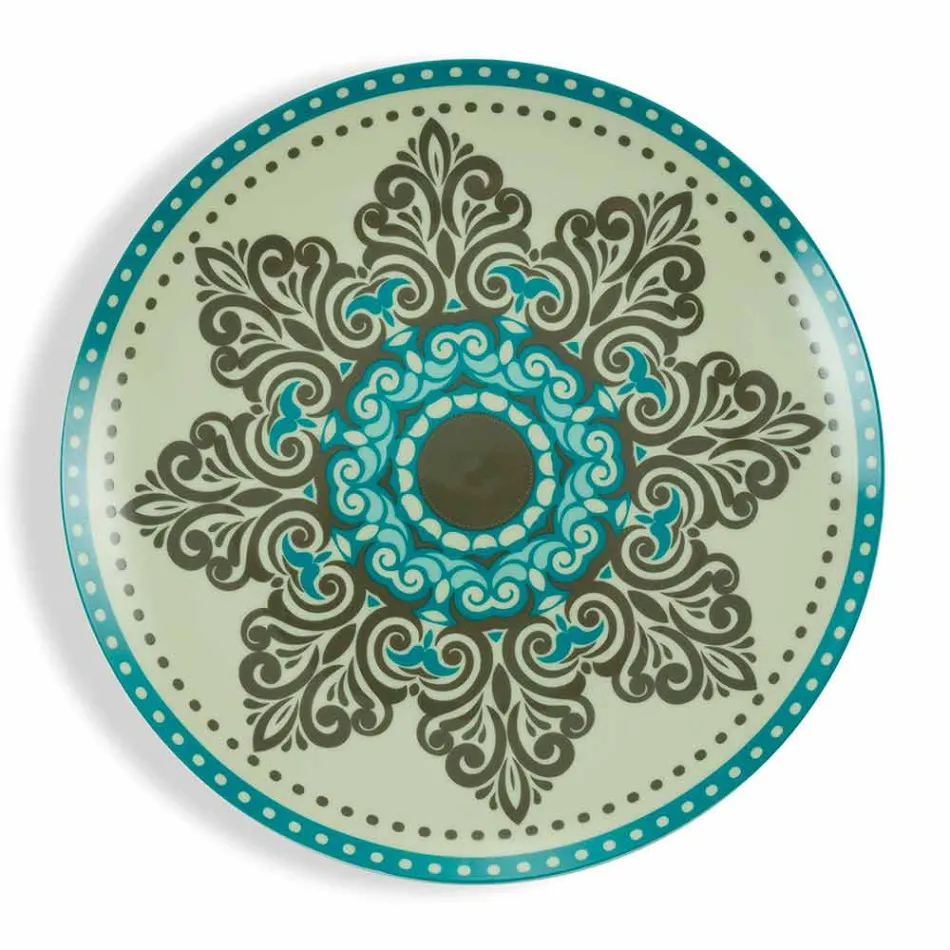 Set për sendet prej porcelani me ngjyra blu 18 copë - Eivissa Viadurini