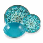 Set për sendet prej porcelani me ngjyra blu 18 copë - Eivissa Viadurini