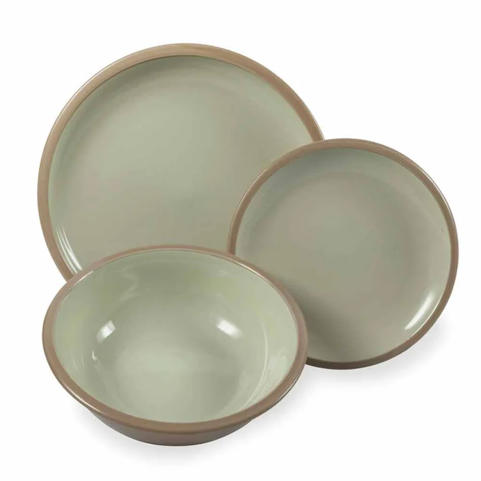 Vendosja e darkave vendosni pllaka me ngjyra 18 Dizajn të plotë 18 copë - Osteria Viadurini