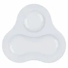 Komplet i Çajit Dizajn Modern në Porcelan të Bardhë 14 Copë - Teleskop Viadurini