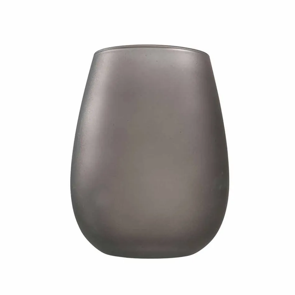 Seti i gotave me ujë qelqi me ngjyra moderne, 12 copë - Rim Viadurini