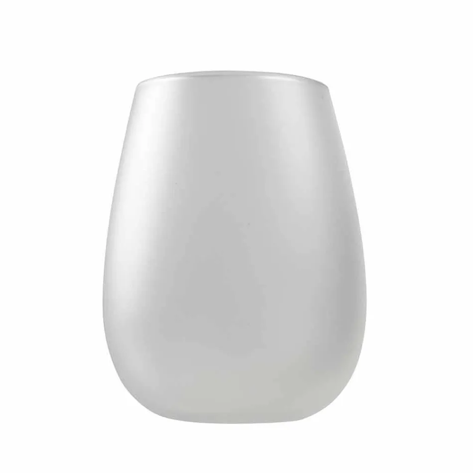 Seti i gotave me ujë qelqi me ngjyra moderne, 12 copë - Rim Viadurini