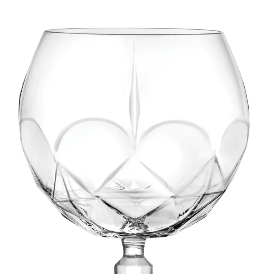 Shërbim Gin Tonic Cocktail Glass në Eco Crystal 12 copë - Bromeo Viadurini