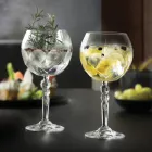 Shërbim Gin Tonic Cocktail Glass në Eco Crystal 12 copë - Bromeo Viadurini