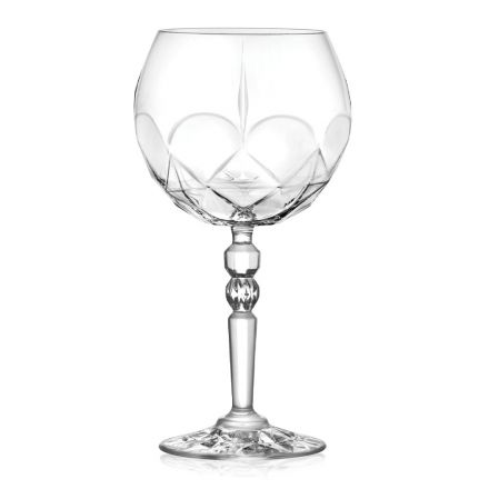 Shërbim Gin Tonic Cocktail Glass në Eco Crystal 12 copë - Bromeo Viadurini