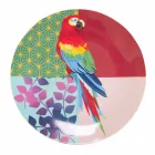 Shërbimi prej Porcelani dhe Gres Dinnerware 18 Piece Colored Design - Tropikal Viadurini