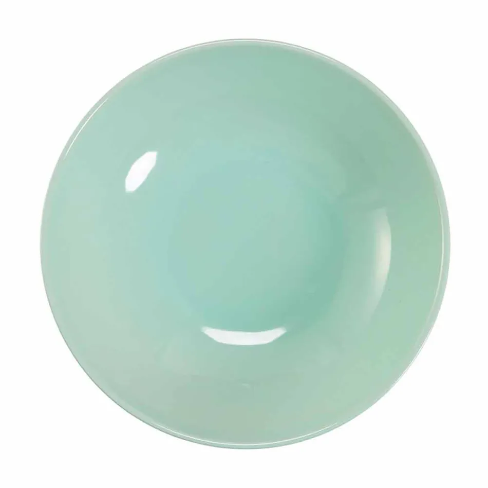 Shërbimi prej Porcelani dhe Gres Dinnerware 18 Piece Colored Design - Tropikal Viadurini