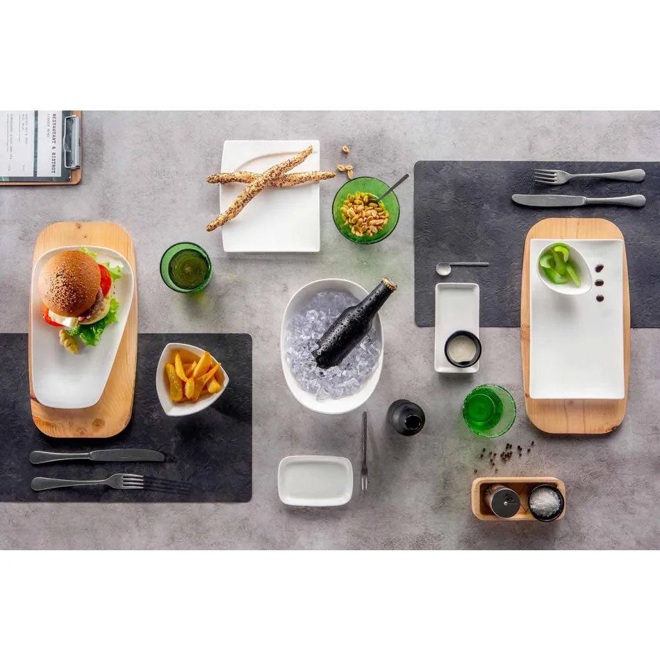 Enët moderne prej porcelani Aperitif Set 36 copa - Nalah Viadurini