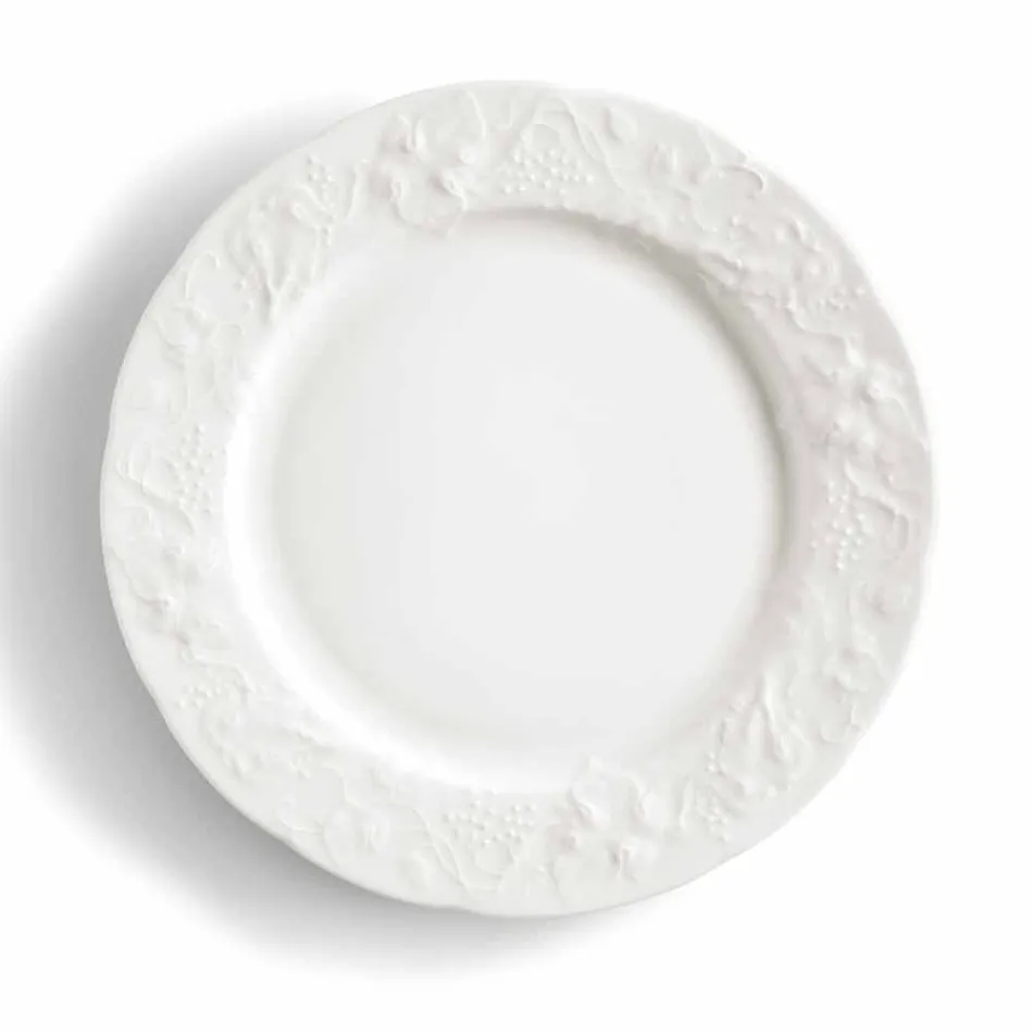 Seti i 27 Pllakave të Dizajnit Porcelan Elegant të Bardhë - Gimignano Viadurini