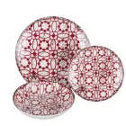 Shërbim darke porcelani 18 copë në 2 dekorime të ndryshme - Jamais Viadurini