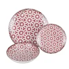 Shërbim darke porcelani 18 copë në 2 dekorime të ndryshme - Jamais Viadurini