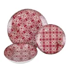 Shërbim darke porcelani 18 copë në 2 dekorime të ndryshme - Jamais Viadurini