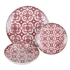 Shërbim darke porcelani 18 copë në 2 dekorime të ndryshme - Jamais Viadurini