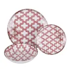 Shërbim darke porcelani 18 copë në 2 dekorime të ndryshme - Jamais Viadurini