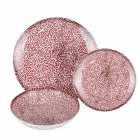 Shërbim darke porcelani 18 copë në 2 dekorime të ndryshme - Jamais Viadurini