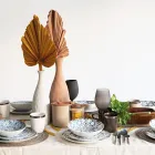 Shërbim darke porcelani 18 copë në 2 dekorime të ndryshme - Jamais Viadurini