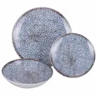 Shërbim darke porcelani 18 copë në 2 dekorime të ndryshme - Jamais Viadurini