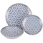 Shërbim darke porcelani 18 copë në 2 dekorime të ndryshme - Jamais Viadurini