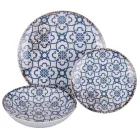 Shërbim darke porcelani 18 copë në 2 dekorime të ndryshme - Jamais Viadurini