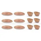 Shërbimi i Pllakave të Parave të 12 copave në gurë me ngjyra të dizajnit modern - Simba Viadurini