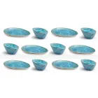 Shërbimi i Pllakave të Parave të 12 copave në gurë me ngjyra të dizajnit modern - Simba Viadurini