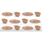 Shërbimi i Pllakave të Parave të 12 copave në gurë me ngjyra të dizajnit modern - Simba Viadurini