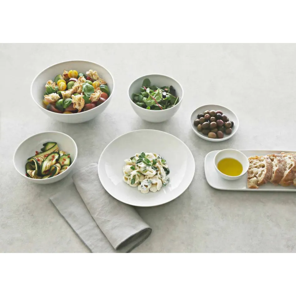Pllaka Aperitivi Porcelani me Dizajn Modern Set 8 Copë - Galatino Viadurini