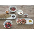 Pllaka Aperitivi Porcelani me Dizajn Modern Set 8 Copë - Galatino Viadurini