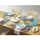 Shërbimi i enëve 3 copë Dizajn modern në Porcelan të Bardhë - Malaga Viadurini