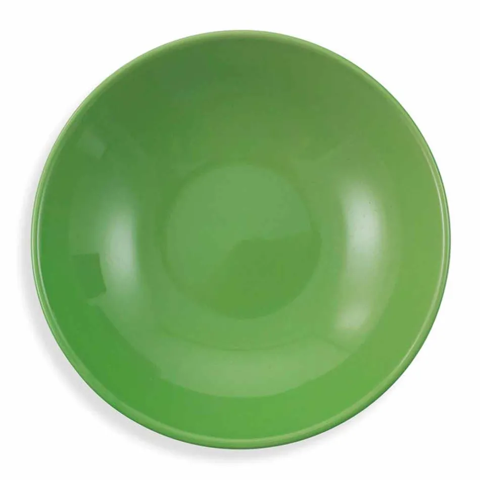 Shërbimi i enëve etnike në Porcelan dhe 18 copë prej guri me ngjyra dhe moderne - Fez Viadurini