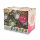 Shërbimi i enëve etnike në Porcelan dhe 18 copë prej guri me ngjyra dhe moderne - Fez Viadurini