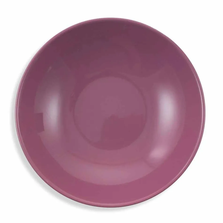 Shërbimi i enëve etnike në Porcelan dhe 18 copë prej guri me ngjyra dhe moderne - Fez Viadurini