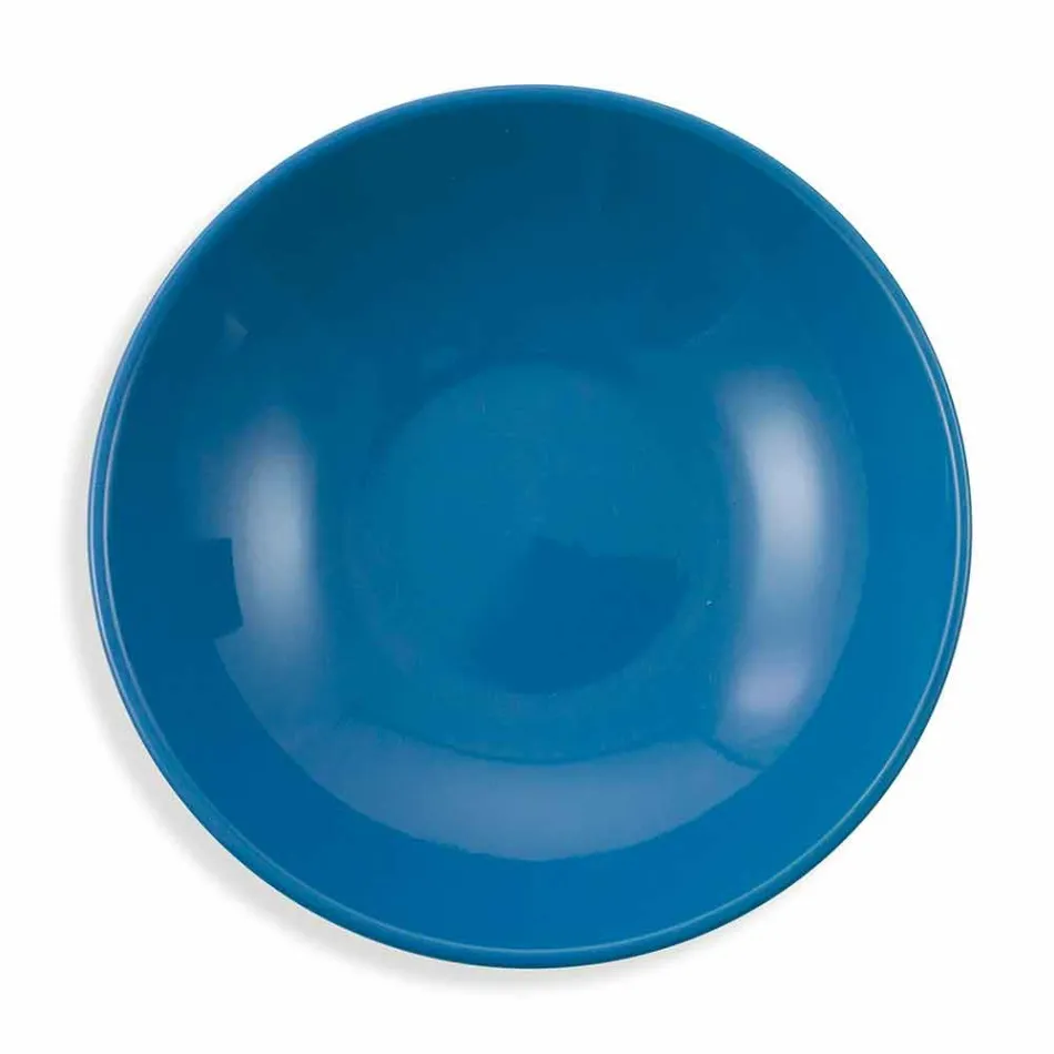 Shërbimi i enëve etnike në Porcelan dhe 18 copë prej guri me ngjyra dhe moderne - Fez Viadurini