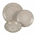 Shërbimi i pjatave në 18 copë gri, blu të lehta ose blu të dolomitit të fortë - arab Viadurini