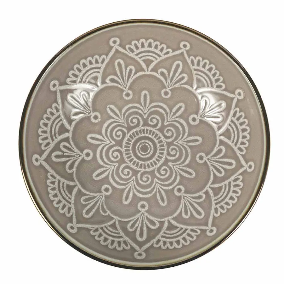 Shërbimi i pjatave në 18 copë gri, blu të lehta ose blu të dolomitit të fortë - arab Viadurini