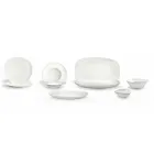 Set për darka prej porcelani të Bardhë 23 copë Dizajn modern dhe elegant - Nalah Viadurini