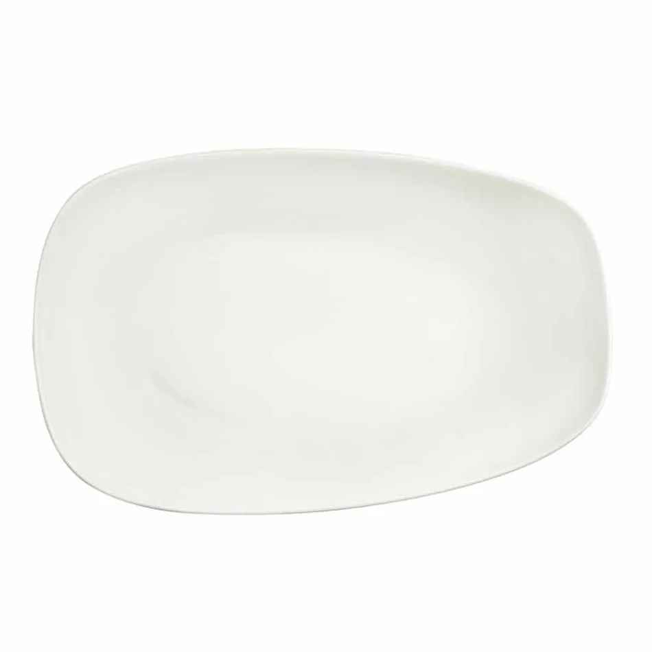 Set për darka prej porcelani të Bardhë 23 copë Dizajn modern dhe elegant - Nalah Viadurini