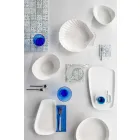 Set për darka prej porcelani të Bardhë 23 copë Dizajn modern dhe elegant - Nalah Viadurini