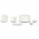 Set për darka prej porcelani të Bardhë 23 copë Dizajn modern dhe elegant - Nalah Viadurini