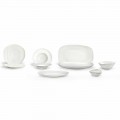 Set për darka prej porcelani të Bardhë 23 copë Dizajn modern dhe elegant - Nalah