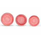 Shërbimi i Pllakave të Darkës me ngjyra dhe moderne prej porcelani 18 copë - Rurolo Viadurini