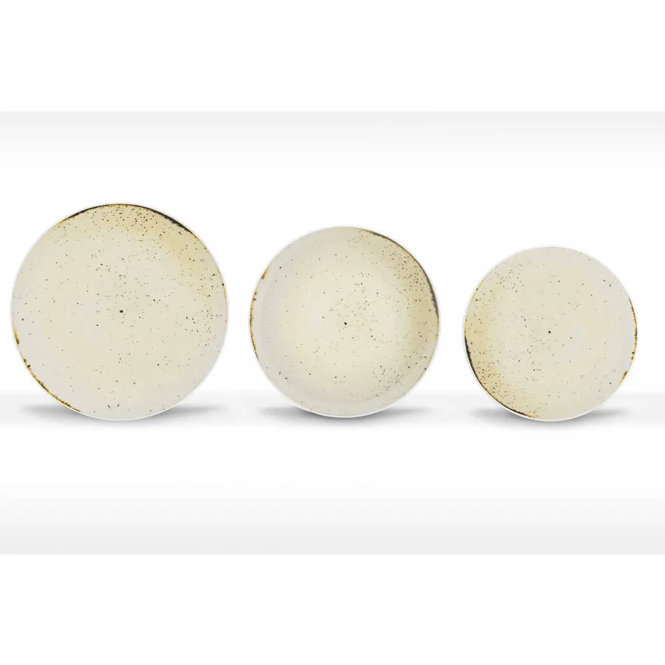 Shërbimi i Pllakave të Darkës me ngjyra dhe moderne prej porcelani 18 copë - Rurolo Viadurini