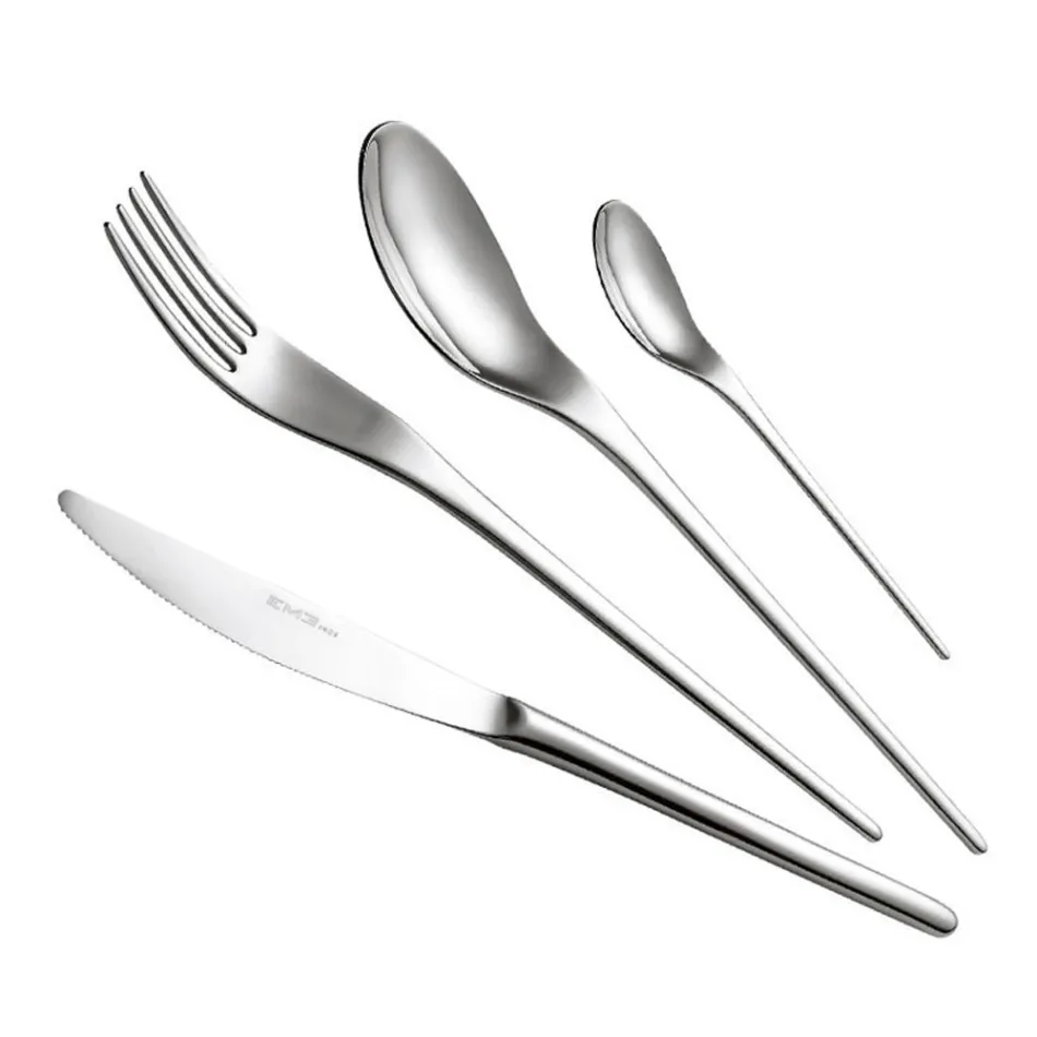 Set takëmish prej çeliku inox Oriental Slender Design 24 copë - Kimeno Viadurini